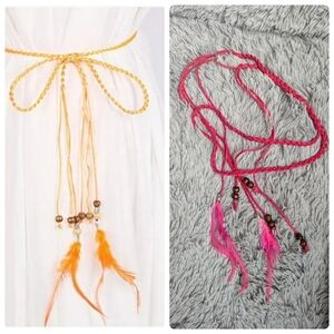 5/$20!! Boho style faux leather belt